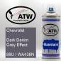 Preview: Chevrolet, Dark Denim Grey Effect, 88U / WA438N: 400ml Sprühdose, von ATW Autoteile West.